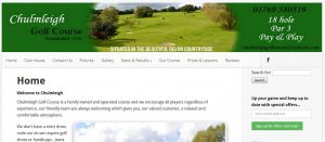 chulmleigh golf course website design