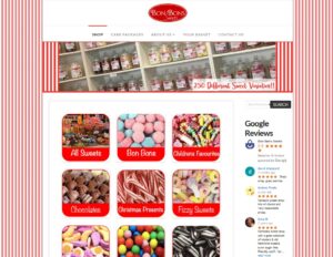 online sweet shop ecommerce website designer north devon